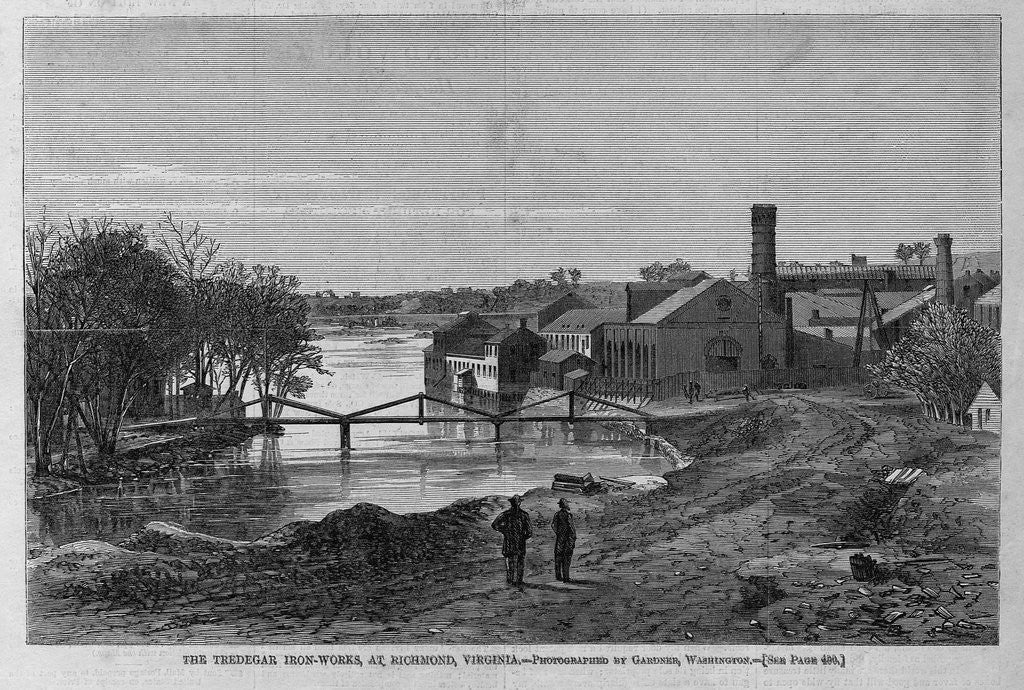 Detail of The Tredegar Iron-Works, at Richmond, Virginia by Anonymous