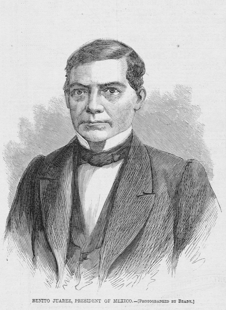 Detail of Benito Juarez, President of Mexico by Anonymous