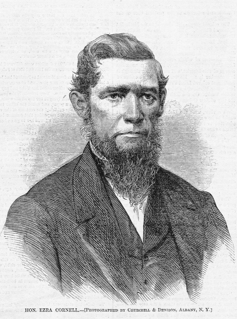 Detail of Hon. Ezra Cornell by Anonymous