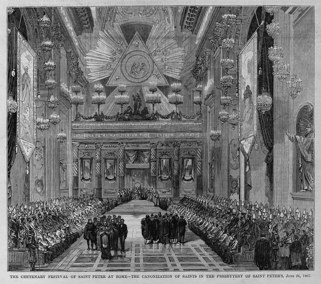 Detail of The centenary festival of Saint Peter of Rome by Anonymous