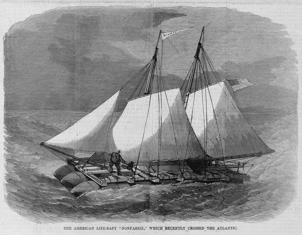 Detail of The american life-raft 