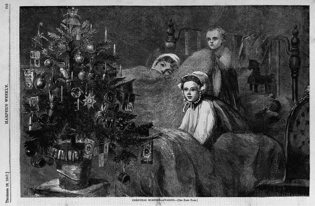Detail of Christmas morning - awaking by Anonymous