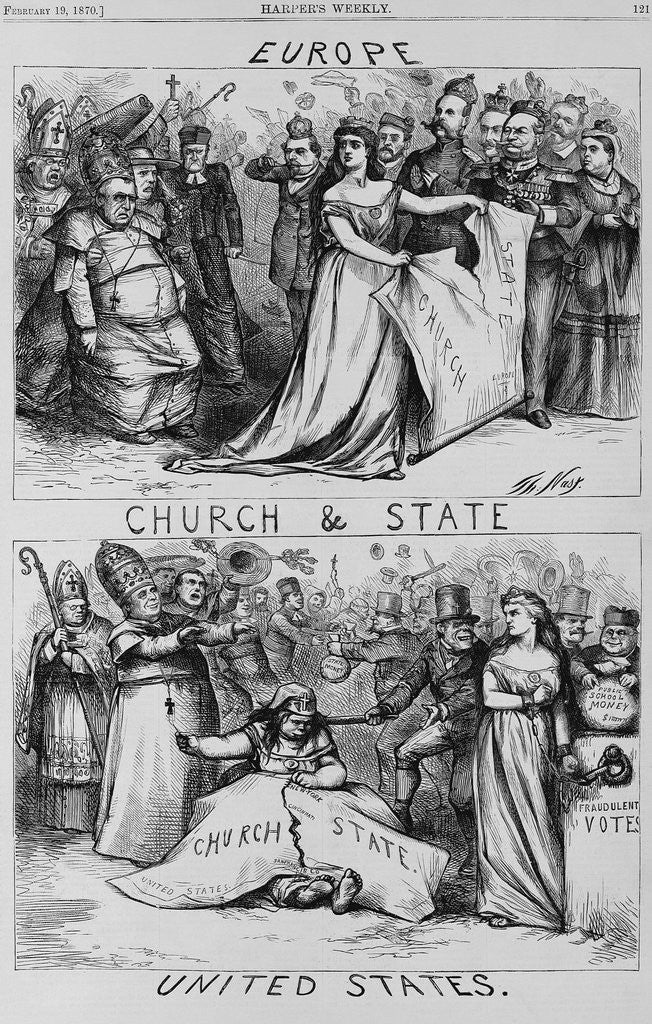 Detail of United States Church and State by Anonymous