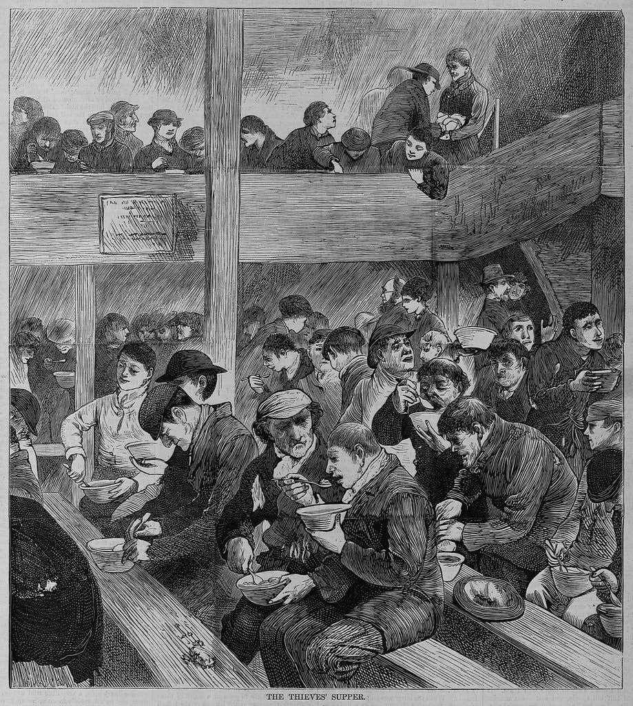 Detail of The thieves supper by Anonymous