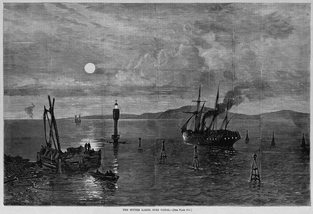 Detail of The Bitter Lakes, Suez Canal by Anonymous
