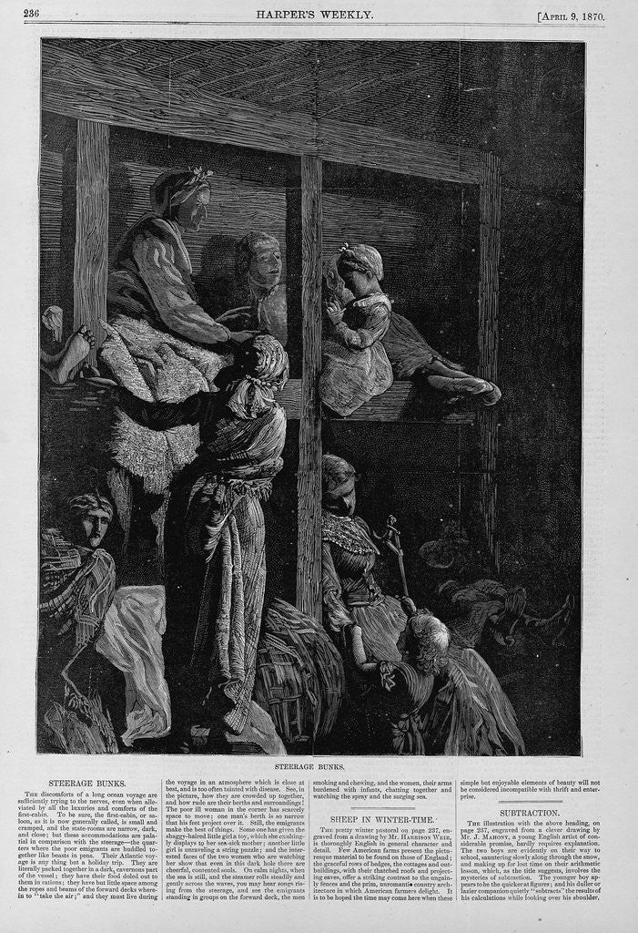 Detail of Steerage bunks by Anonymous