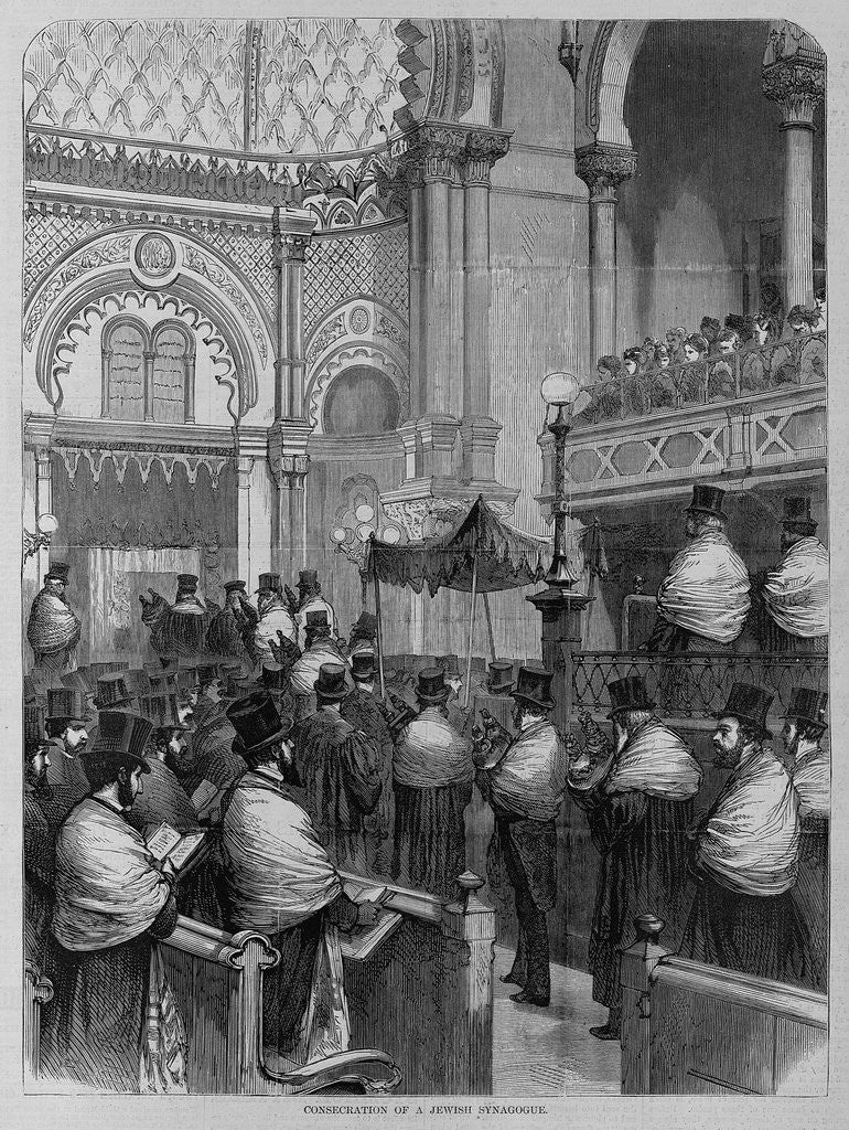 Detail of Consecration of a Jewish synagogue by Anonymous