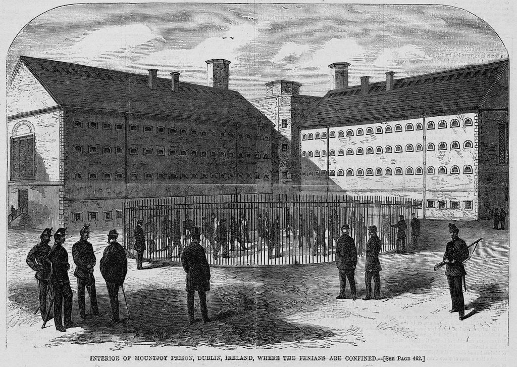 Detail of Interior of Mountjoy Prison, Dublin, Ireland, Where the Fenians Are Confined by Anonymous