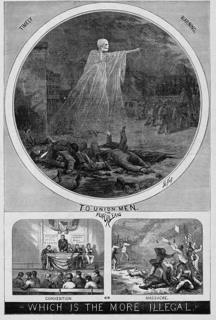 Detail of Timely Warning, to Union Men. The New Orleans Convention or Massacre. Which is the More Illegal by Anonymous