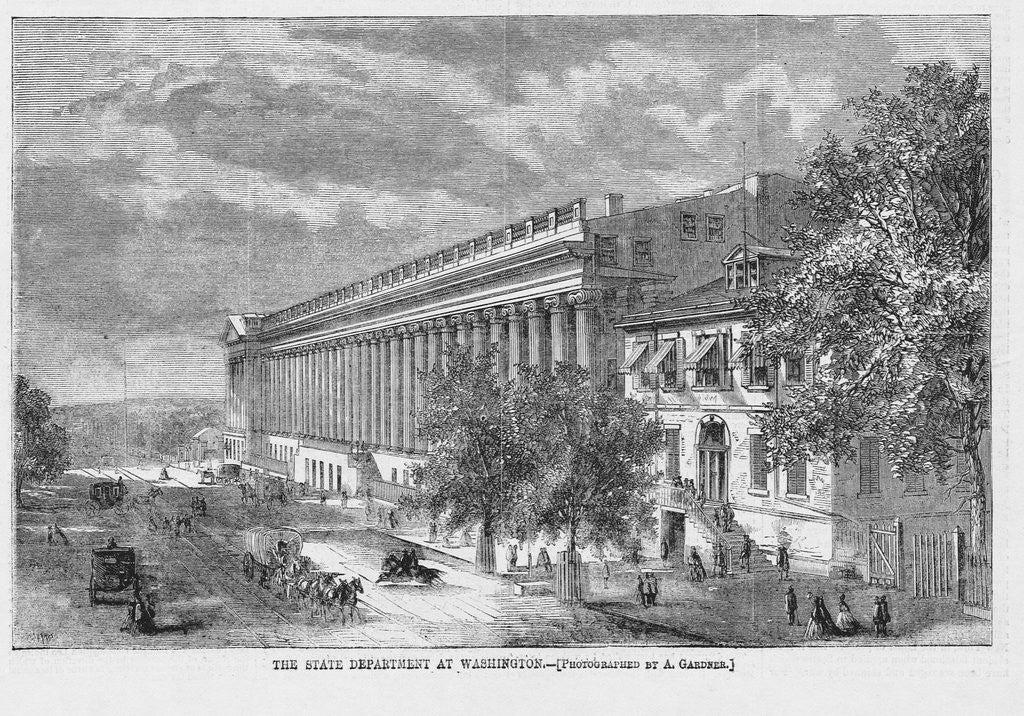 Detail of The State Department at Washington by Anonymous