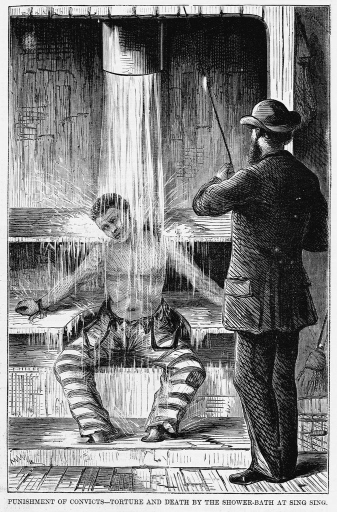 Detail of Punishments of Convicts - Torture and Death by the Shower-Bath at Sing Sing by Anonymous