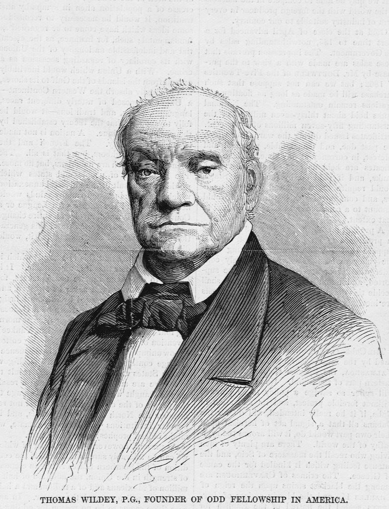 Detail of Thomas Wildey, P.G., Founder of Odd Fellowship in America by Anonymous