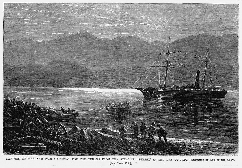 Detail of Landing of Men and War Material for the Cubans From the Steamer 