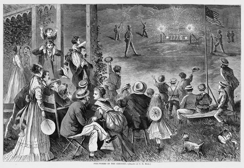 Detail of Fire-Works in the Country by Anonymous