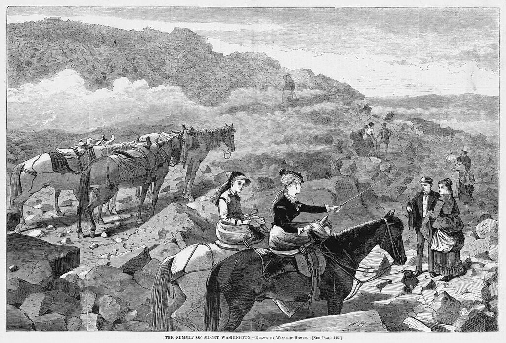 Detail of The Summit of Mount Washington by Anonymous