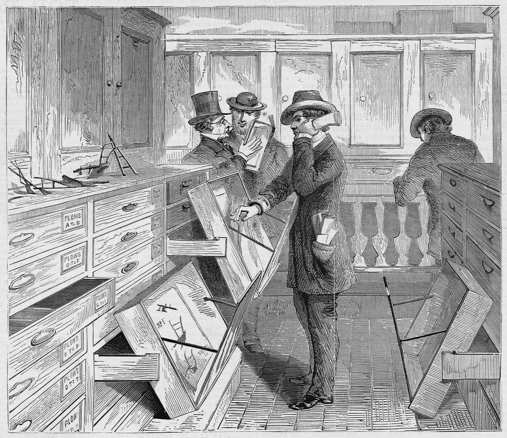 Detail of Patent-Office, Washington, D.C. Examiners at Work by Anonymous