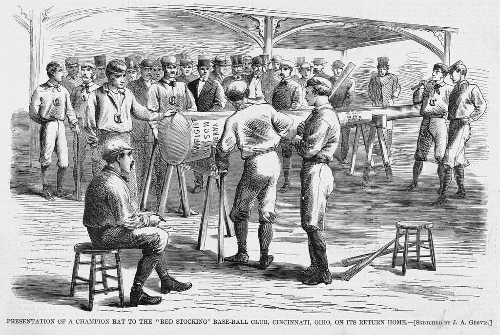 Detail of Presentation of a Champion Bat to the 