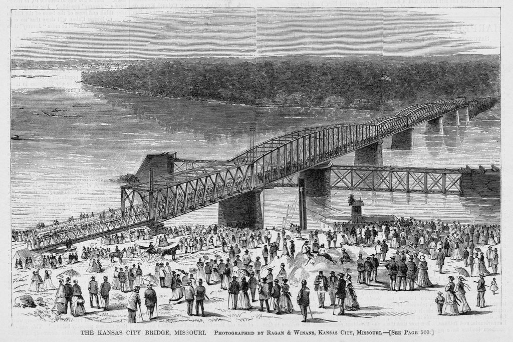 Detail of The Kansas City Bridge, Missouri by Corbis