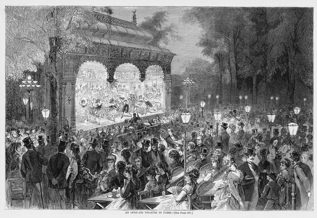 Detail of An Open Air Theatre in Paris by Anonymous