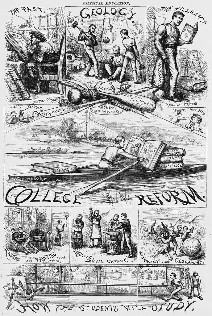Detail of College Reform. How the Students Will Study by Anonymous