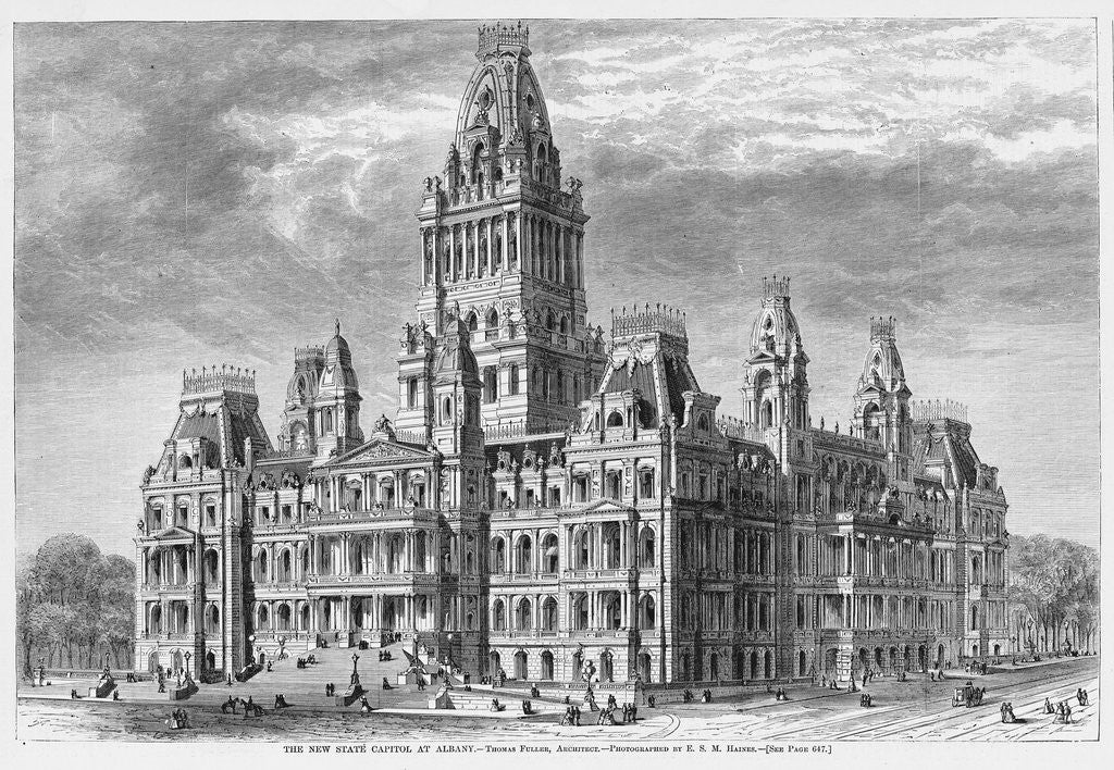 Detail of The New State Capitol at Albany by Anonymous