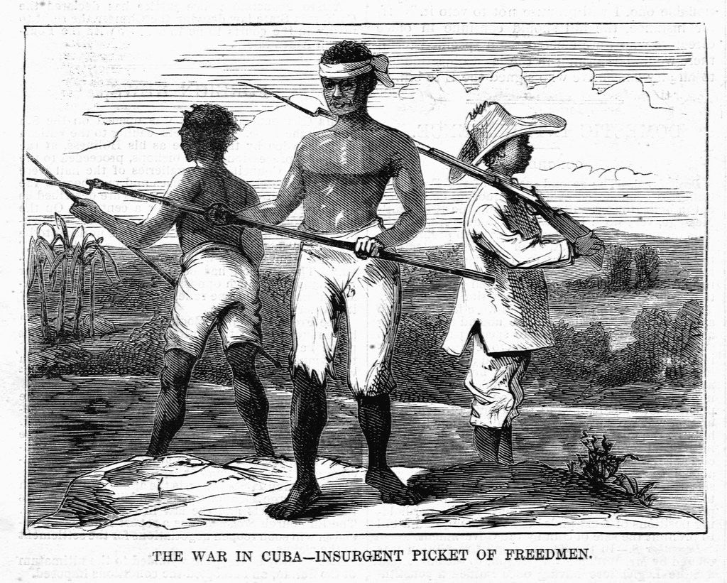Detail of The War in Cuba - Insurgent Picket of Freedmen by Anonymous