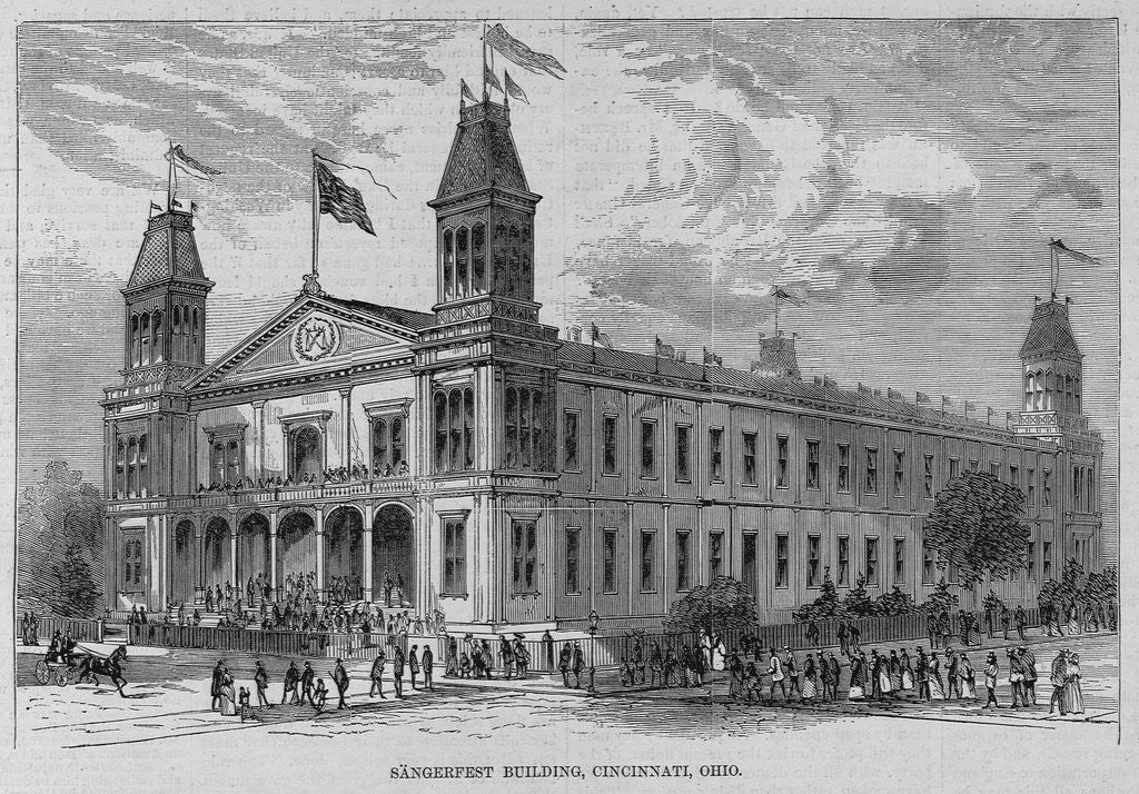 Detail of Sangerfest building, Cincinnati, Ohio by Anonymous