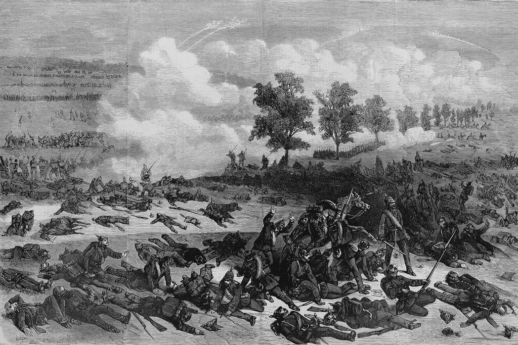 Detail of Effect of the Mitrailleuse in the Battle of Gravelotte Illustration by Anonymous