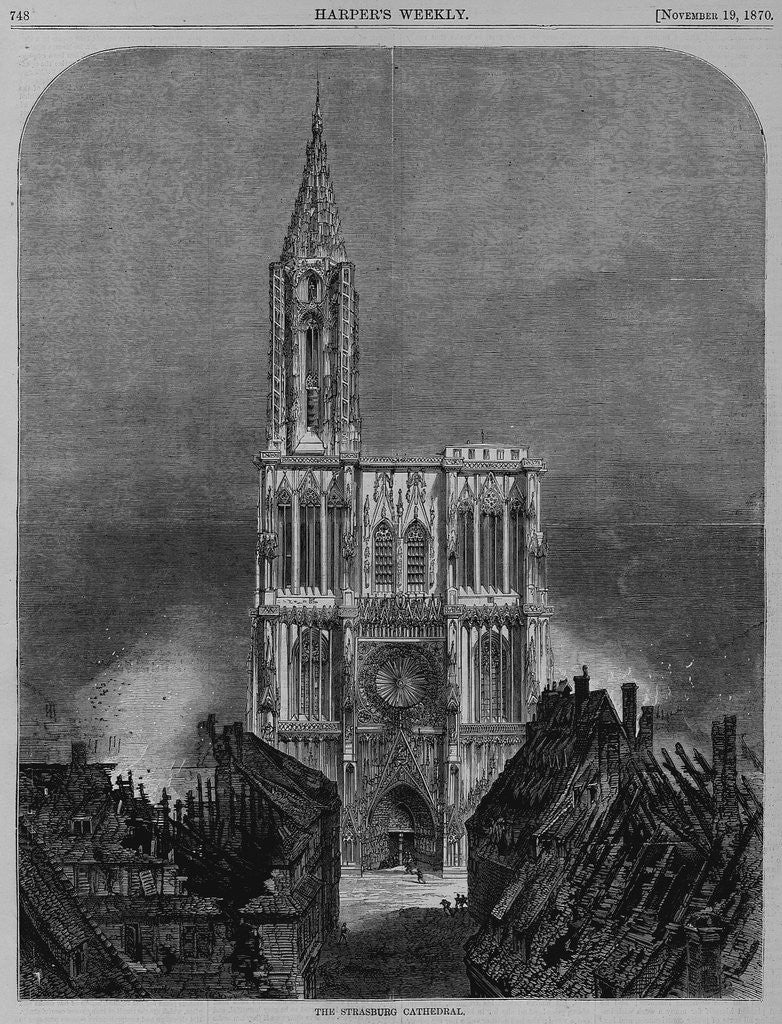 Detail of The Strasbrug Cathedral by Anonymous