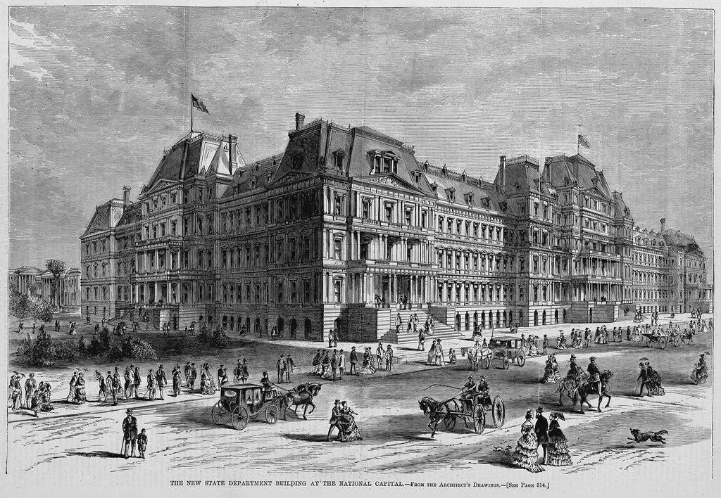 Detail of The New State Department Building at the National Capitol by Anonymous