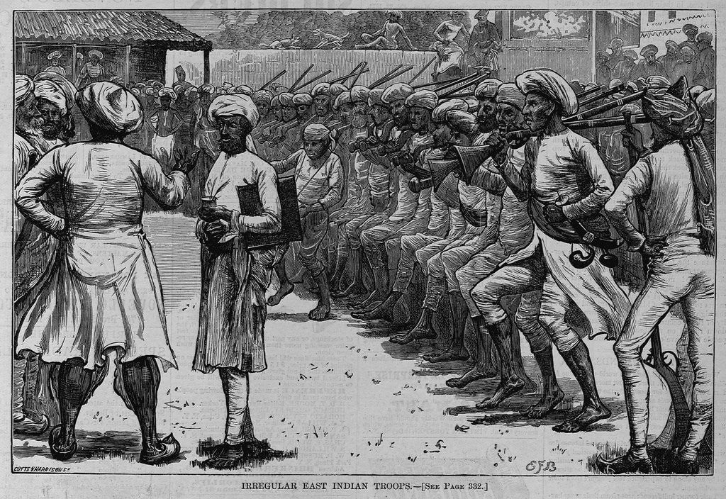 Detail of Irregular East Indian Troops by Anonymous