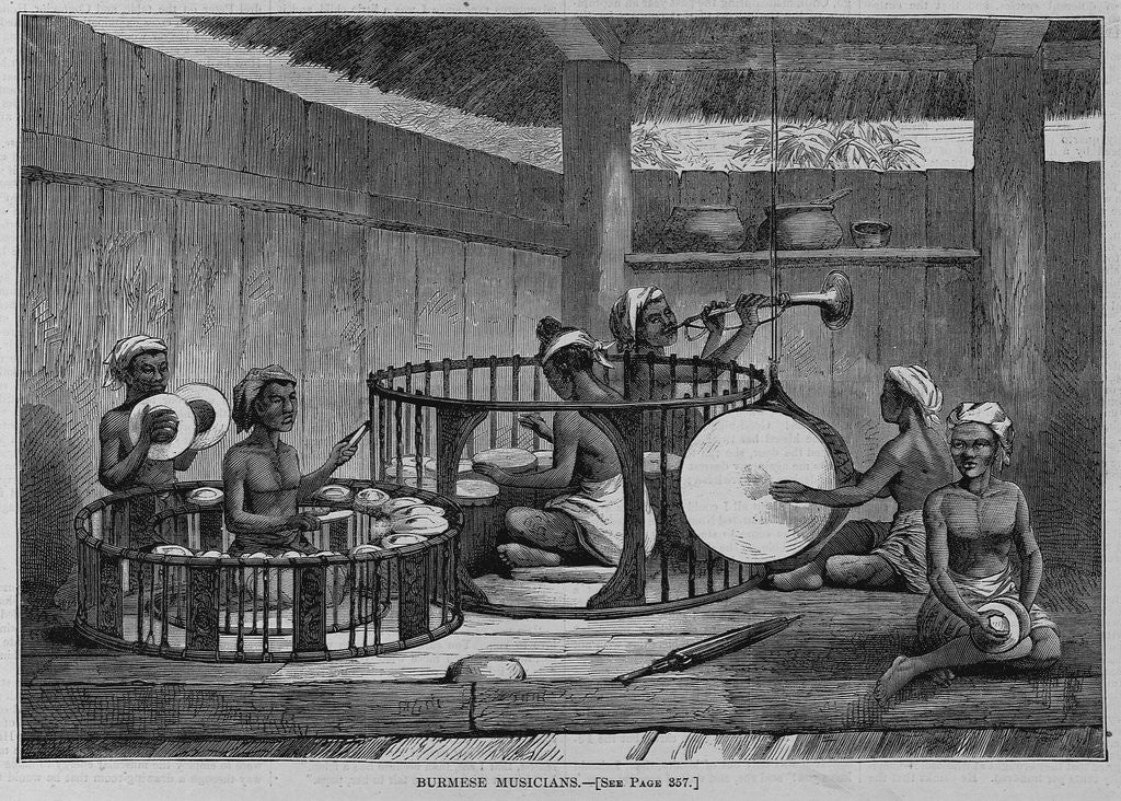 Detail of Burmese Musicians by Anonymous