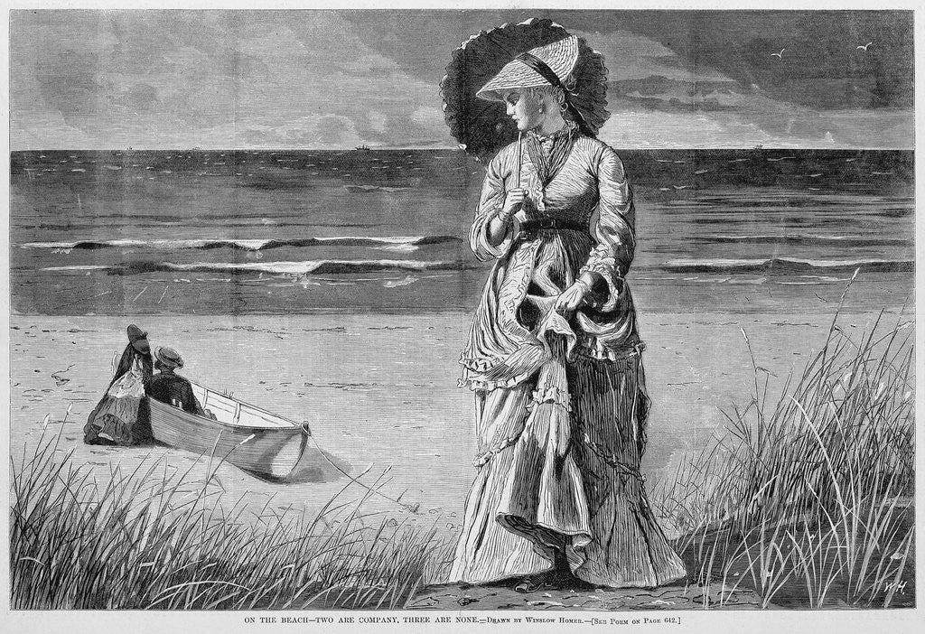 Detail of On the Beach - Two are Company, Three are None by Anonymous