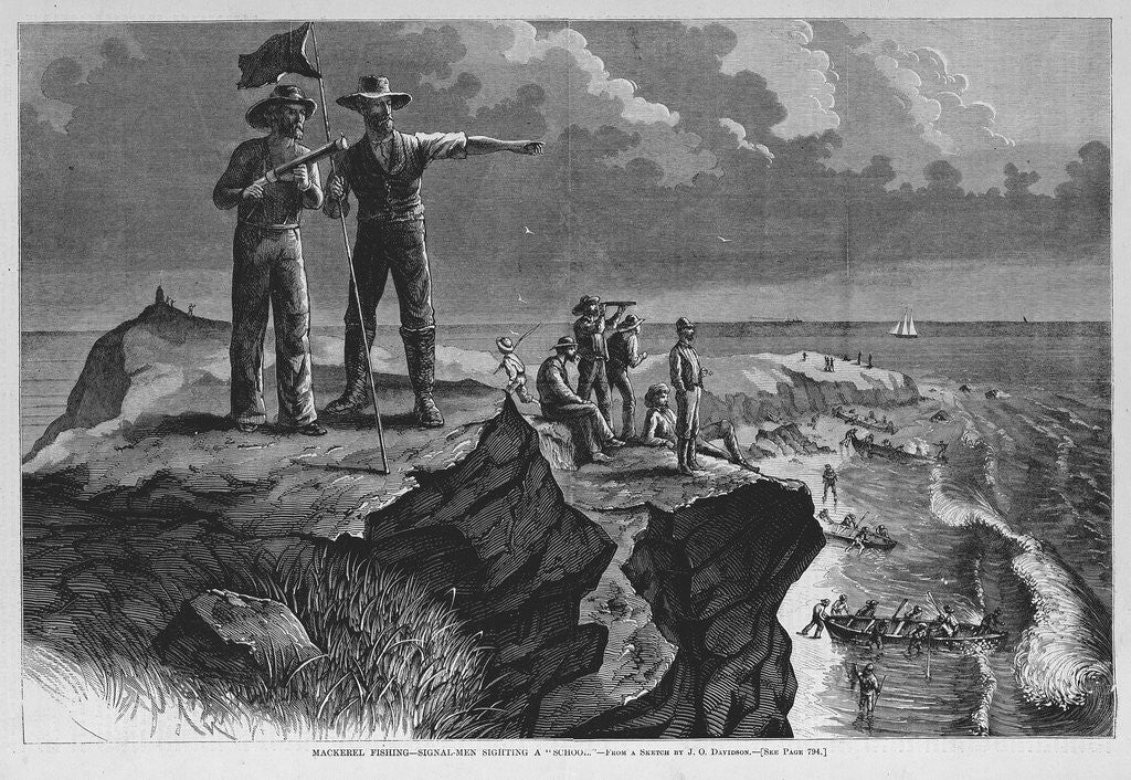 Detail of Mackerel Fishing - Signal Men Sighting a 