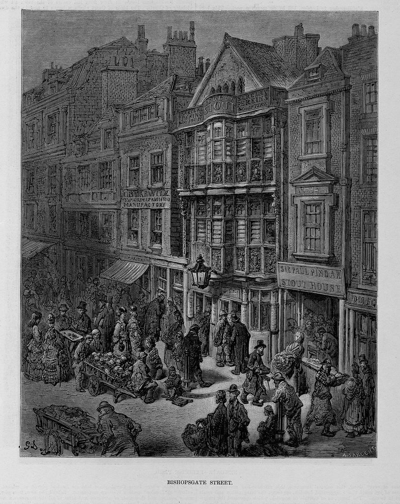 Detail of Bishopsgate Street by Anonymous