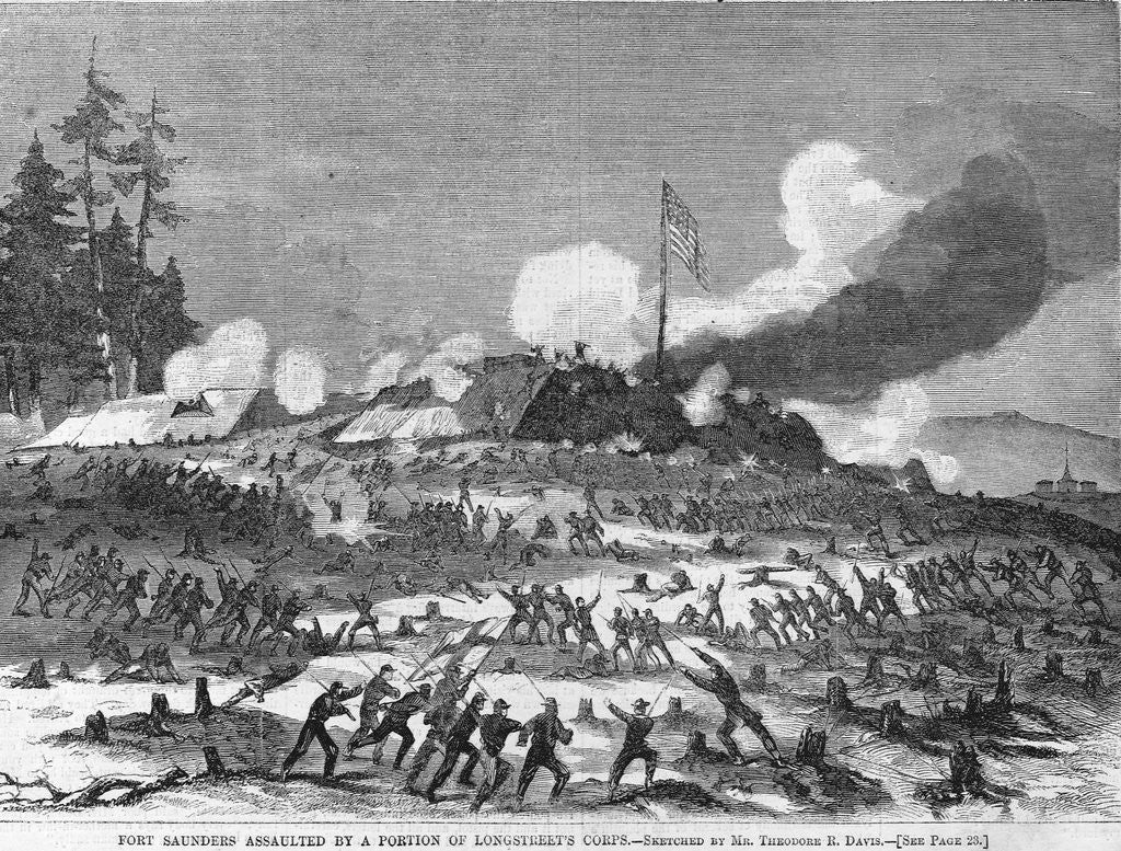 Detail of Fort Saunders Assaulted by a Portion of Longstreet's Corps by Anonymous