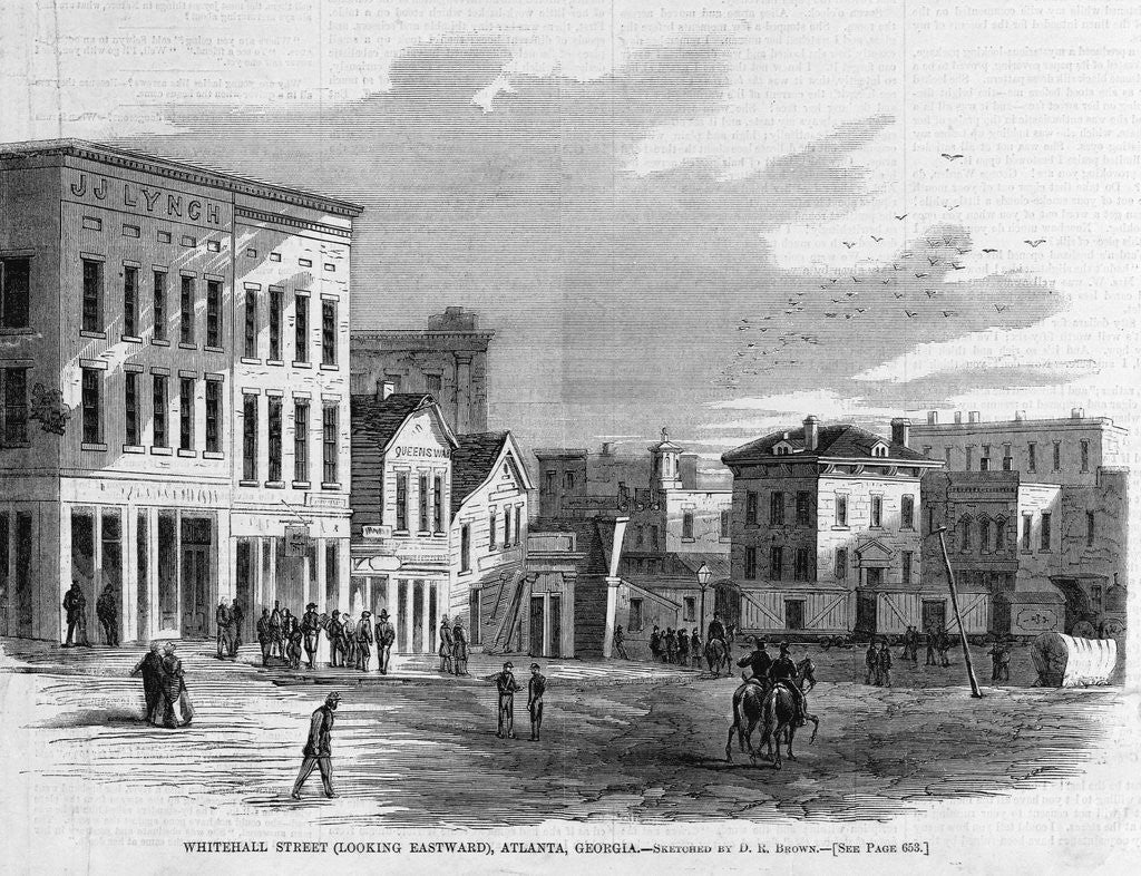 Detail of Whitehall Street (looking eastward), Atlanta, Georgia by Anonymous