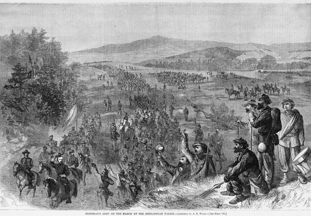 Detail of Sheridan's Army on the March Up the Shenandoah Valley by Corbis
