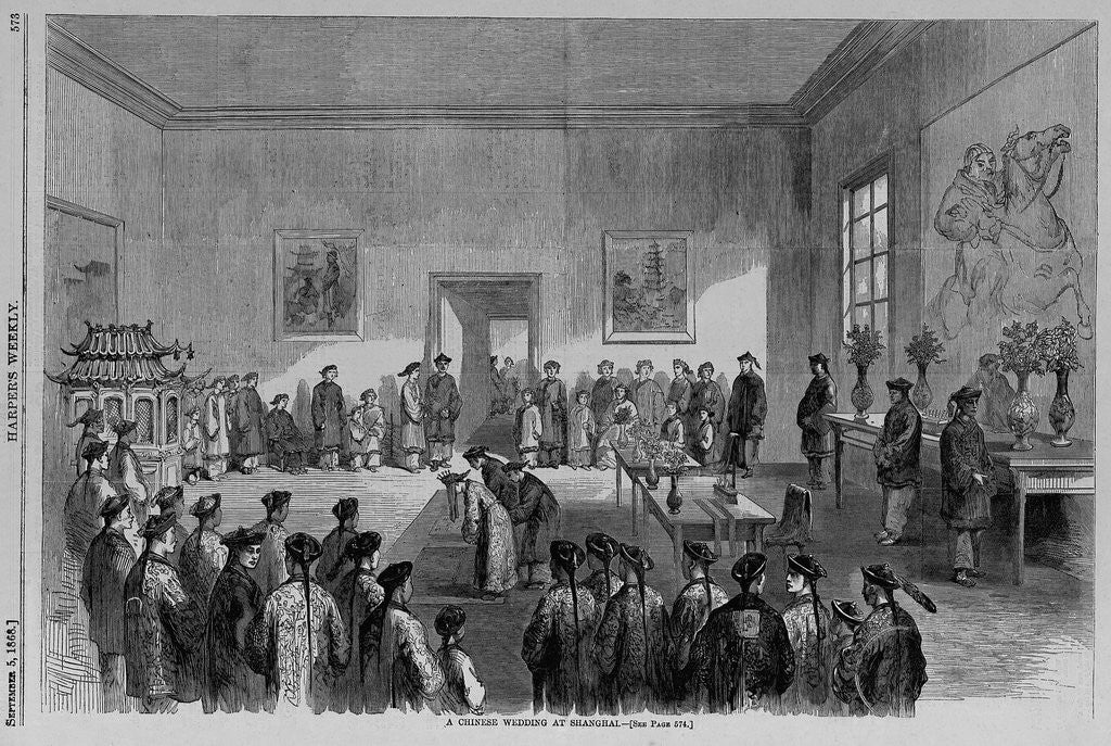 Detail of A chinese wedding at Shanghai by Anonymous