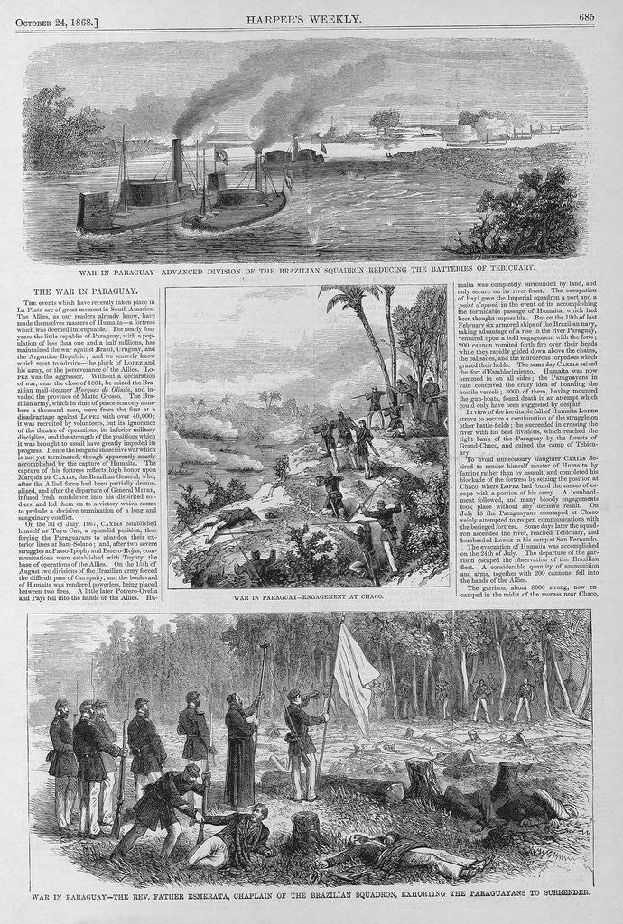 Detail of Harper's Weekly Article on War in Paraguay by Anonymous
