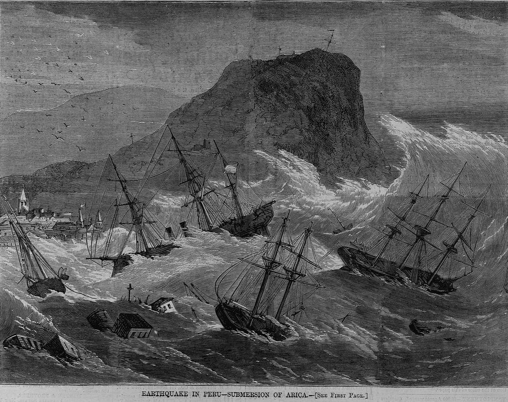Detail of Earthquake in Peru - submersion of Arica by Anonymous