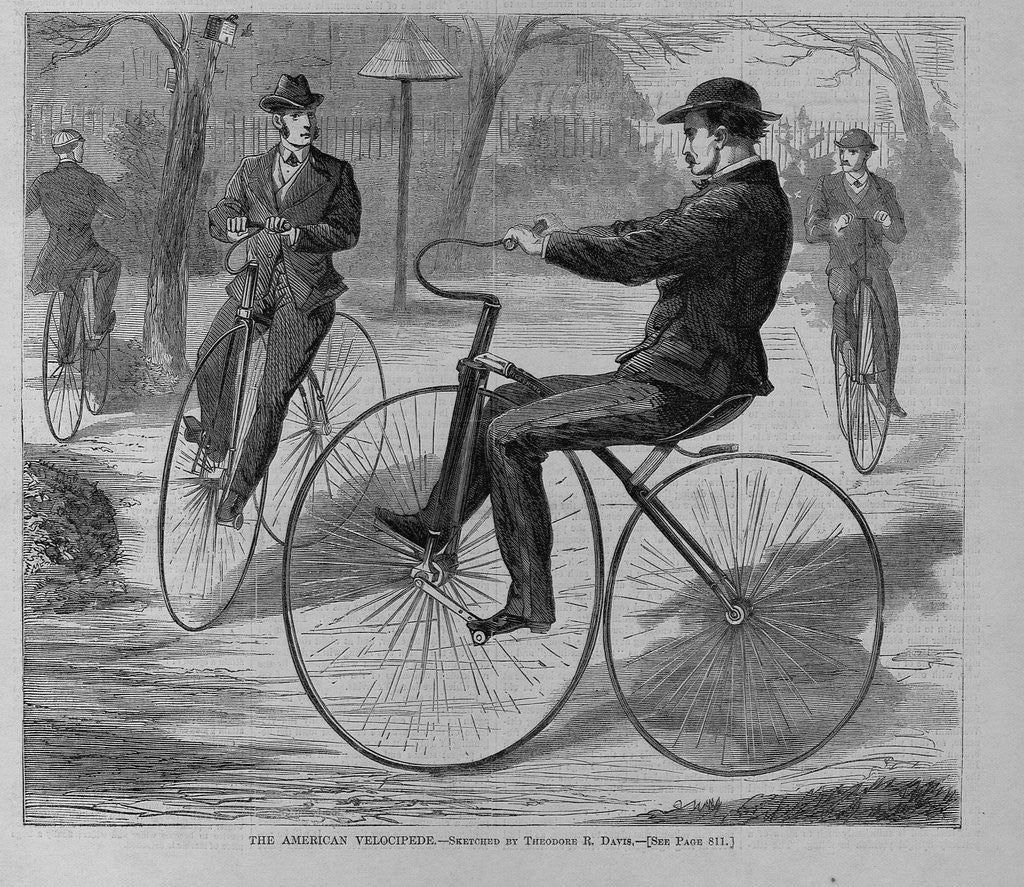 Detail of The american velocipede by Theodore R. Davis