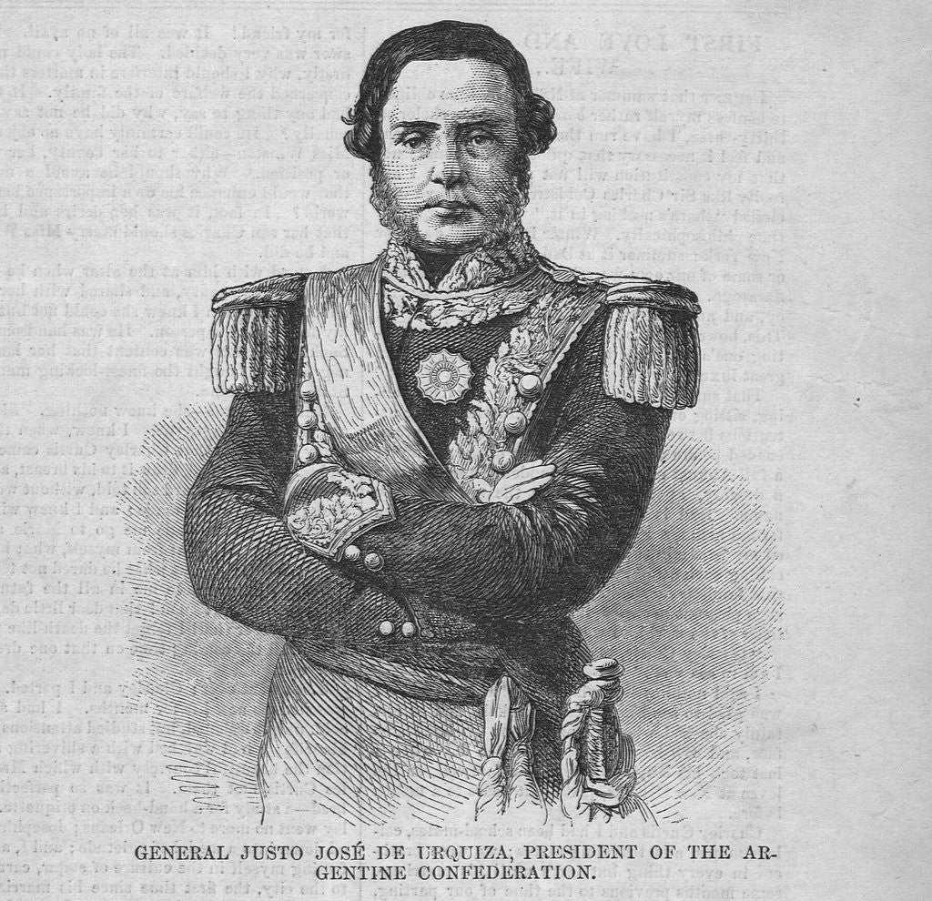 Detail of General Justo Jose De Urquiza; President of the Argentine Confederation by Anonymous