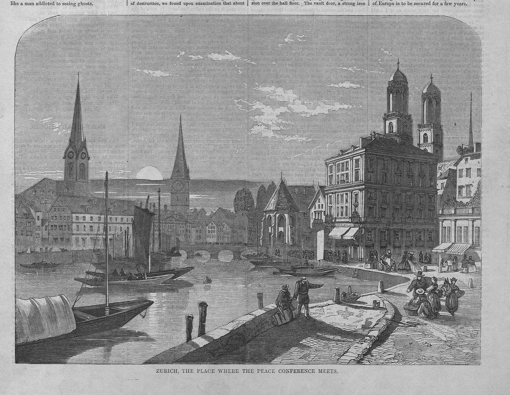 Detail of Zurich, the Place Where the Peace Conference Meets by Anonymous