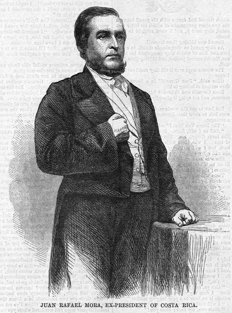 Detail of Juan Rafael Mora, Ex President of Costa Rica by Anonymous