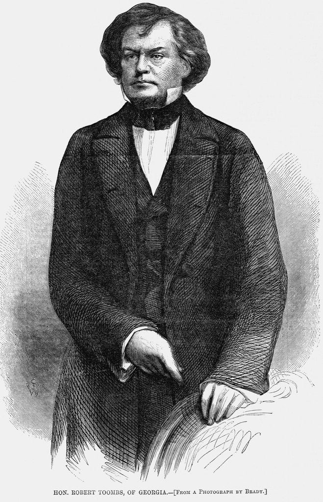 Detail of Hon. Robert Toombs, of Georgia. From a photograph by Brady