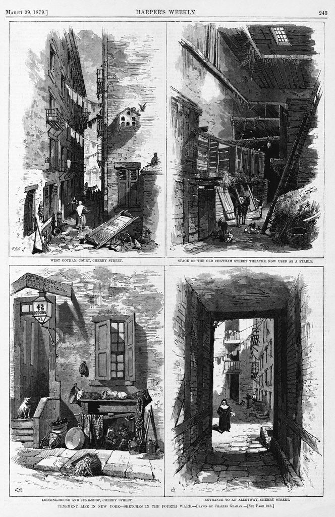 Detail of Sketches of Tenement Life in New York: The Fourth Ward by Anonymous