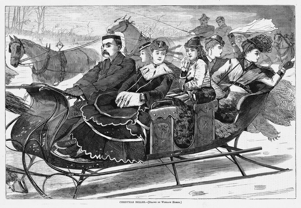Detail of Christmas Belles by Anonymous