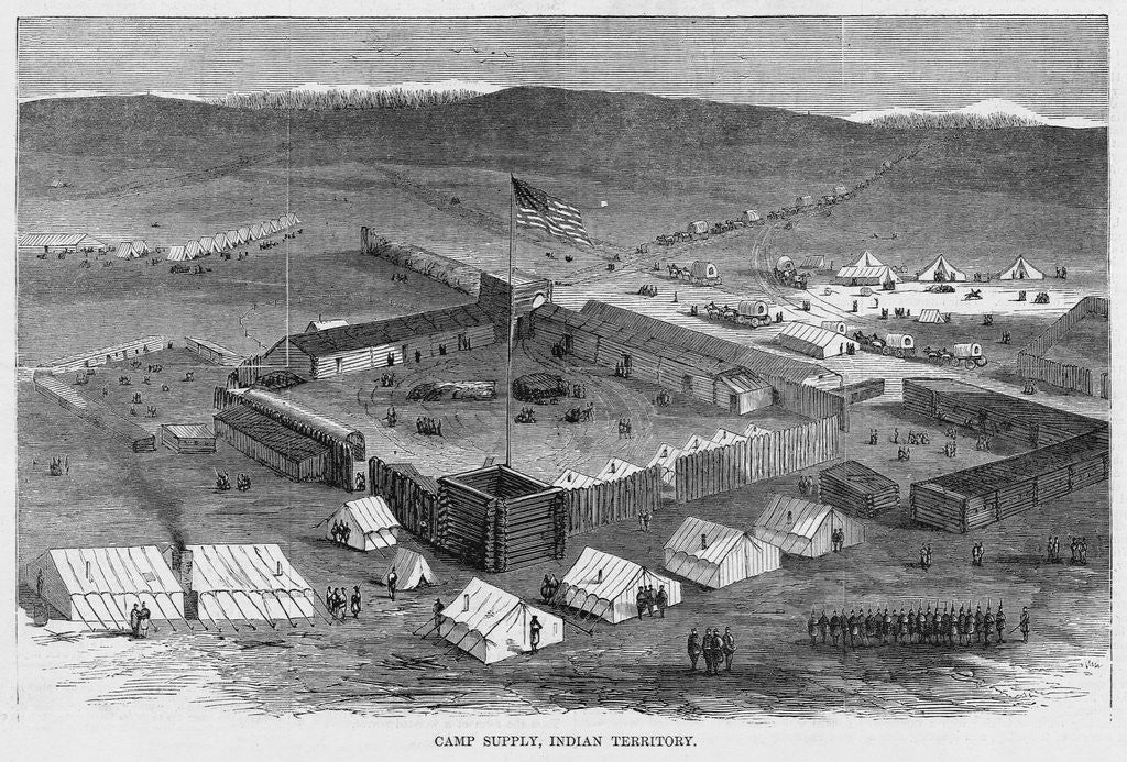 Detail of Camp Supply, Indian Territory by Anonymous