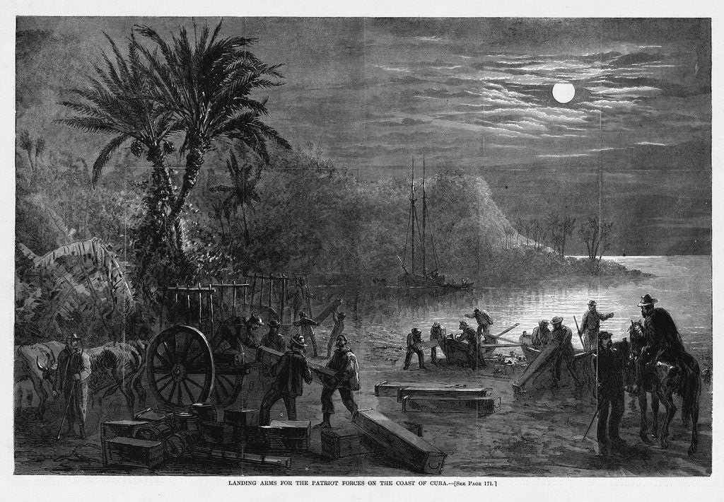 Detail of Landing Arms for the Patriot Forces on the Coast of Cuba by Anonymous